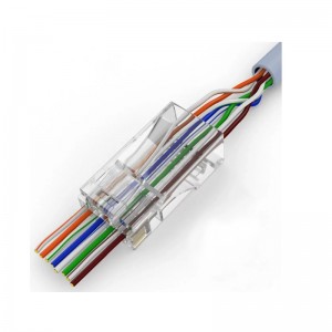 Wtyk RJ45 przelotowy - CCAS-RJ5E-UTP-EZ