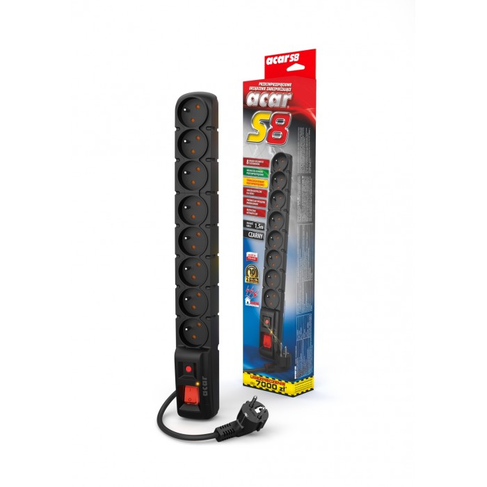 Listwa zasilająca - ACAR S8 1,5M