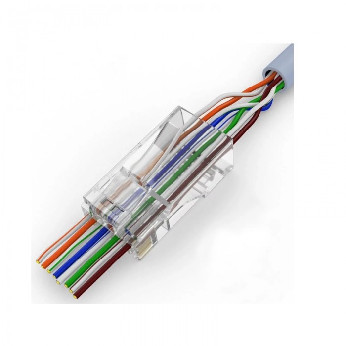 Wtyk RJ45 przelotowy - CCAS-RJ6-UTP-EZ