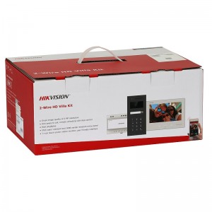 Zestaw wideodomofonu (2-żyłowy) - DS-KIS704EY-ACW2/ALUMINIUM