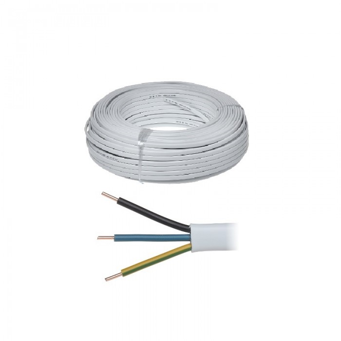 Przewód - YDYp żo 3x1,5 (drut/płaski/100m)