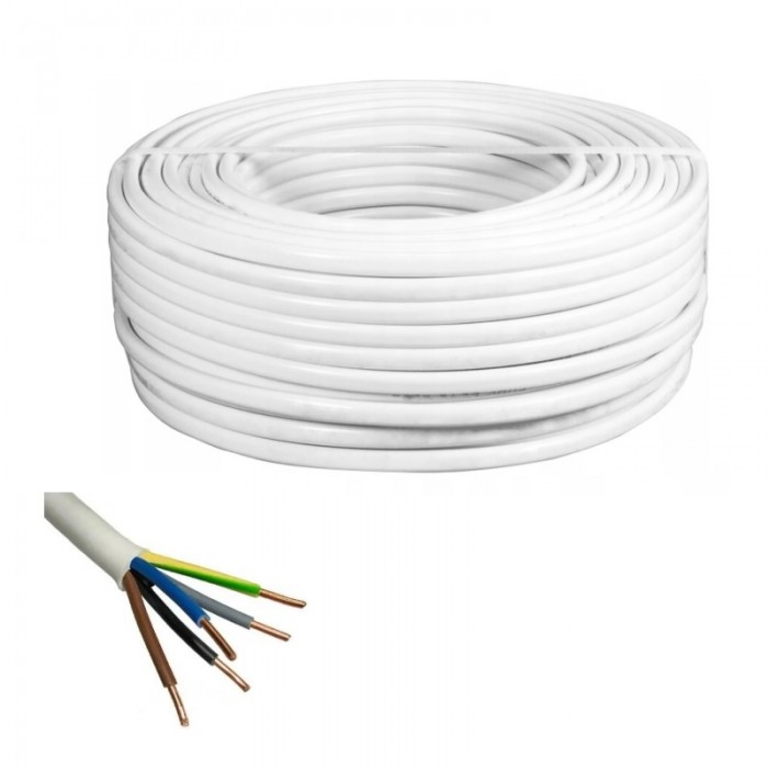 Przewód - YDYżo 5x6 (drut/okrągły/100m)