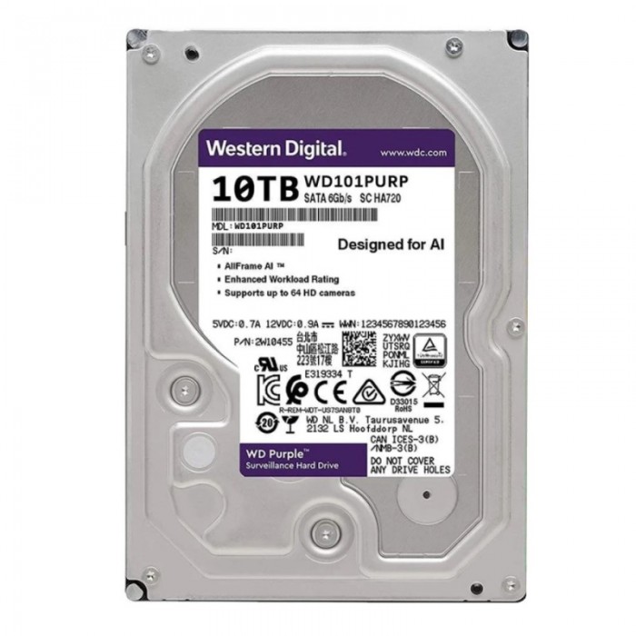 Dysk 10TB PURPLE - WD101PURP