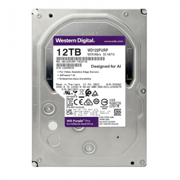 Dysk 12TB PURPLE -WD122PURP