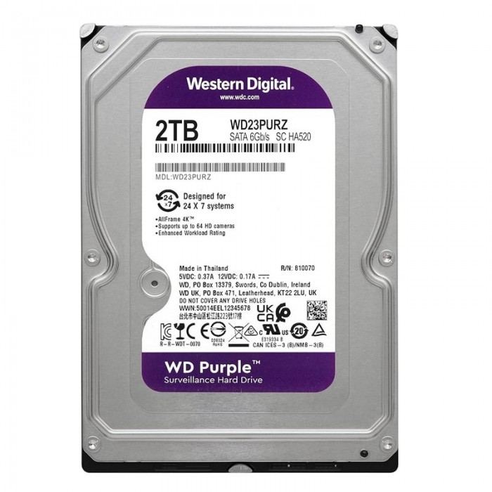 Dysk 2TB PURPLE - WD23PURZ
