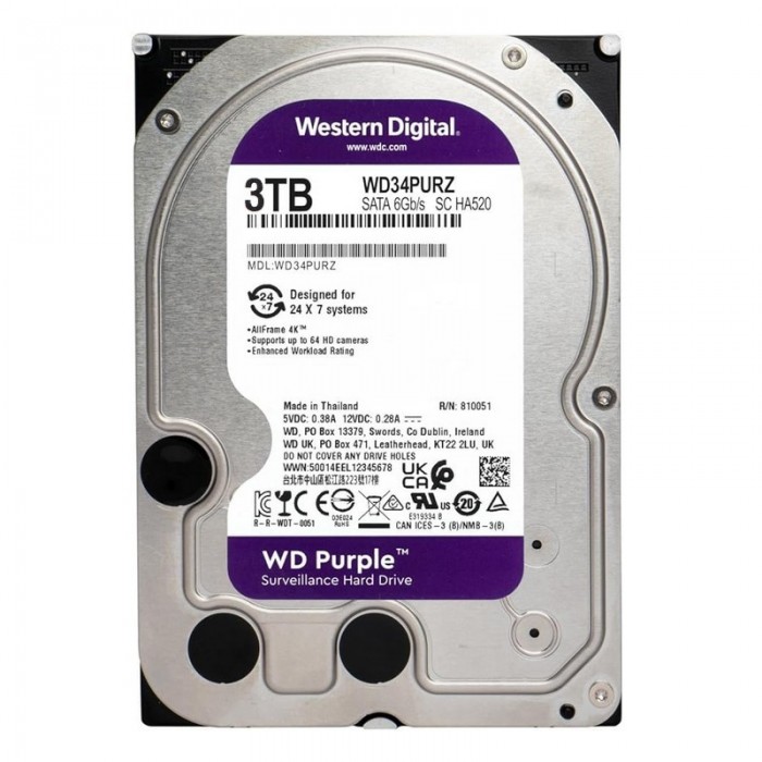 Dysk 3TB PURPLE - WD34PURZ