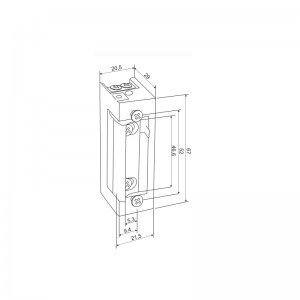 Elektrozaczep - 1711 12V DC