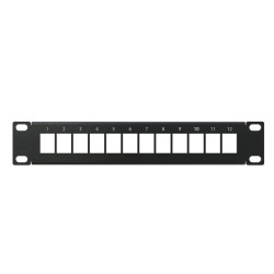 PATCHPANEL (pusty) 10" - S-PPR10-1U-12K-B