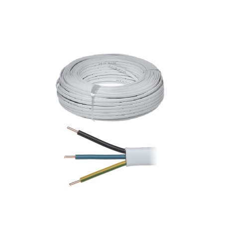 Przewód - YDYp żo 3x2,5 (drut/płaski/100m)