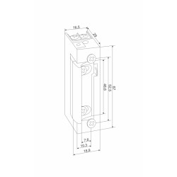 Elektrozaczep - 1428 12-24VAC/DC