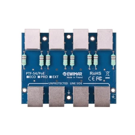 Moduł ochronnika przeciwprzepięciowego LAN serii PRO - PTF-54-PRO/PoE