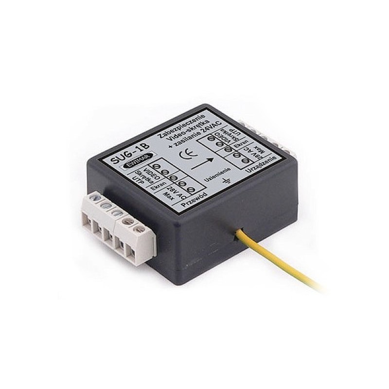SUG-1B - Zabezpieczenie przepięciowe toru Video i zasilania 24V AC