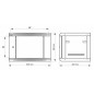 Szafa RACK 4U / 19” (złożona) - RW454-B