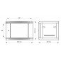 Szafa RACK 9U / 19” (złożona) - RW954-B