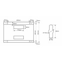 Szafa RACK 9U / 19” (złożona) - RW954-B