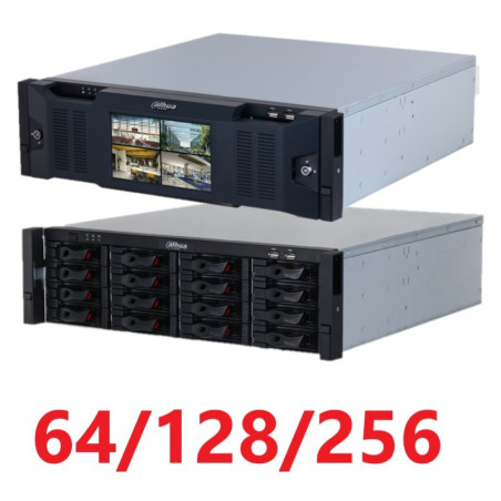Rejestratory IP 64 kanałowe i więcej